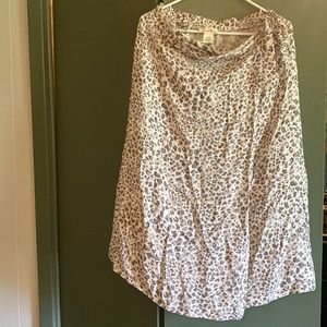 Snow leopard wrap skirt